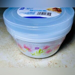 Sure Fresh Round‎ Reusable Bowls Containers And Lids 2 Pack